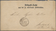 Württemberg - Postscheine: 1834/1871, Partie Von Sieben Postscheinen Und Zehn Feldpost-Briefen/-Kart - Other & Unclassified