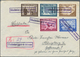 Deutsches Reich: 1921/1944, Interessante Partie Mit 23 Einschreibebriefen, Dabei Nahezu Alle R-Zette - Collections