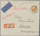 Deutsches Reich: 1933/41, Briefe (7) Meistens Luftpost, Dabei EF 85 Pf. / 2 RM /3 RM (mit Stempel U. - Collections