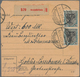 Deutsches Reich - Germania: 1919/1922 (dabei 2 Stücke Aus 1891). Lot Von 13 Meist Besseren Paketkart - Collections