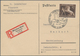 Delcampe - Deutsches Reich - 3. Reich: 1934/1944, Vielseitiger Posten Von Ca. 280 Belegen, Dabei Foto- Und Prop - Lettres & Documents