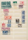 Delcampe - Deutsches Reich - 3. Reich: 1935/1945, Postfrischer Bestand Auf Stecktafeln, Dabei U.a. Neun Serien - Covers & Documents