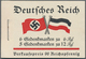 Deutsches Reich - Markenheftchen: 1933/1941, Lot Von Acht Markenheftchen: MiNr. 32.4, 38.1, 38.2, 39 - Carnets