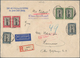Delcampe - Danzig: 1920/1938, Partie Von 32 Briefen, Karten Und Ganzsachen (plus Einem Großformatigen Sonderbla - Autres & Non Classés