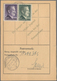 Sudetenland: 1944: Zehn HJ-Postsparkarten Mit Hitler-Frankaturen Zu 3 RM, Alle Mit Stempeln Aus Dem - Sudetenland