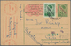Dt. Besetzung II WK - Serbien - Ganzsachen: 1941/1943, Lot Of Five Commercially Used Stationery Card - Occupation 1938-45