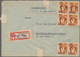 Delcampe - Saarland (1947/56): 1945/1958, Partie Von 60 Bedarfs-Briefen/-Karten Ab Etwas Gebühr Bezahlt Und Frz - Unused Stamps