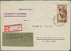 Delcampe - Saarland (1947/56): 1945/1958, Partie Von 60 Bedarfs-Briefen/-Karten Ab Etwas Gebühr Bezahlt Und Frz - Unused Stamps