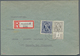 Bizone: 1946, AM-Post Deutscher Druck , Partie Von Vier R-Briefen Mit 80 Pfg. (2) Und 1 RM (2), Von - Autres & Non Classés