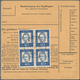 Bundesrepublik Deutschland: 1962/1992, Partie Von Ca. 166 Bedarfsbelegen (meist Paketkartenstammteil - Collections