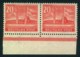 1953, Freimarken-Ergänzungswert 20 Pfg. Olympiastadion Postfrisch Waagerechtes Paar (Michel 200,-) - Unused Stamps