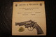 Manuel écrit Anglais - Revolver Smith & Wasson Springfield, Massachusett. A Bangor Punta Company - Stati Uniti