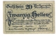 Österreich Austria Notgeld 20 HELLER FS601Ia MAUTHAUSEN /144M/ - Autriche