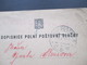 CSR 1938 Feldpostkarte / Roter Stempel Censurovano Und Polni Posta C.S.P. Zensurpost Tschechoslowakei - Cartas & Documentos