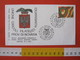 A.12 ITALIA ANNULLO 1990 OMEGNA VERBANIA NOVARA UNIONE CIRCOLI PROVINCIA NOVARA STEMMA ARALDICA 1^ MOSTRA PHIL - Stamps