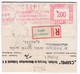 K208 Hungary Red Meter Freistempel EMA 1950 BUDAPEST CSEPEL Is A National Company Selling Bicycles, Sewing Machines - Radsport