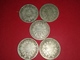 LOT DE 5 MONNAIES FRANÇAISES CÉRÈS  48.60 GRAMMES D'ARGENT 3 X 1871 A K 1873 A 1881 A Non Nettoyé - Autres & Non Classés