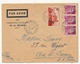 FRANCE REUNION - Env Affr Composé 1f CFA X3 + 5f CFA - 1951 - Lettres & Documents