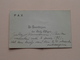 P A X De BENEDIKTIJNEN Der ABDIJ AFFLIGEM (PAX) ( Met Texte / Beschreven > Zie / Voir Photo ) ! Anno 1921 - Visiting Cards