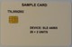 TANZANIA - 1st Test - 22 Units - DEVICE:SLE 4406S - SAMPLE CARD - RARE - Tanzania