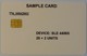 TANZANIA - 1st Test - 22 Units - DEVICE:SLE 4406S - SAMPLE CARD - RARE - Tanzanie