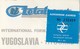 JAT Yugoslav Airlines Boarding Pass Zagreb Airport - Carte D'imbarco