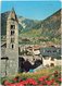 COURMAYEUR - Scorcio Panoramico, La Chiesa Di S. Pantaleone Con Il Campanile Romanico (a. 1392) E La Casa Delle Guide - Altri & Non Classificati