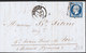 FRANCE Lettre Napoléon 20c ND De BORDEAUX Du 1er Avril 1857 Via SAINT JEAN PIED DE PORT - 1849-1876: Période Classique