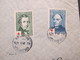 Finnland 1948 Rotes Kreuz / Red Cross Nr. 349 Und 351 MiF Auf Luftpost Brief In Die CSR / Tschechoslowakei - Brieven En Documenten