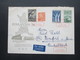 Finnland 1947 / Verwendet 1956 Umschlag Finlandia 56 Und Roter SST Ra 4 Helsinki Finlandia 56 Als Luftpost Nach Deutschl - Briefe U. Dokumente