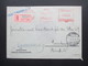 Finnland 1932 Freistempel Einschreiben Helsinki Helsingfors Nach Hamburg Mit Ak Stempel Hamburg 1 Einschreibzustellung - Lettres & Documents