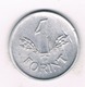 1 FORINT 1949  HONGARIJE/1046/ - Hongrie