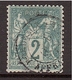 SAGE 2c Vert Type I N Sous B - Yvert 62° - 1876-1878 Sage (Type I)