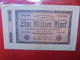 Reichsbanknote 1 MILLION MARK 1923 CIRCULER - 1 Million Mark