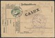 Luxembourg Luxemburg WK I Feldpost Nach Ettelbrück 21.01.19165 Taxe 5cts / Zensurstelle Trier - Segnatasse