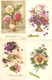 LOT 01 - 80 Cartes CPA , GREETINGS , FLOWERS , PERIOD 1920-1970 - 5 - 99 Postkaarten