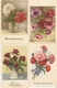 Delcampe - LOT 01 - 80 Cartes CPA , GREETINGS , FLOWERS , PERIOD 1920-1970 - 5 - 99 Postkaarten