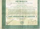 Ancien Titre - Pétrolea - Société Anonyme Pour L'exploitation Du Pétrole Et Des Industries Chimiques - Titre De 1922 - Aardolie