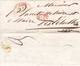FRANCE LETTRE DE 1847 ISÈRE LES ÉCHELLES TAMPON A DATE ROUGE LYON + TAMPON ROUGE P.P POUR Mr PLANET MAIRE - 1801-1848: Précurseurs XIX
