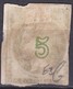 GREECE 1875-80 Large Hermes Head On Cream Paper 5 L Green Vl. 63 - Gebruikt