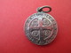 Médaille Religieuse Ancienne/Médaille De Saint BENOIT/Bronze Nickelé /Début XXéme         CAN569 - Religion & Esotericism