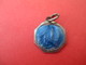Médaille Religieuse Ancienne/Sainte Bernadette / Grotte De Lourdes./ Bronze émaillé Bleu/vers 1920   CAN576 - Religion & Esotericism