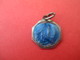 Médaille Religieuse Ancienne/Sainte Bernadette / Grotte De Lourdes./ Bronze émaillé Bleu/vers 1920   CAN576 - Godsdienst & Esoterisme