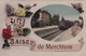 RPCP : Merchtem : Un Baiser,  Stoomtrein, Train à Vapeur, Photo Of Old Postcard, 2 Scans - Trains