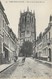 CARTE POSTALE ORIGINALE ANCIENNE : AIRE SUR LA LYS LA RUE ET TOUR SAINT PIERRE  ANIMEE PAS DE CALAIS (62) - Aire Sur La Lys