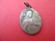 Petite Médaille Religieuse Ancienne/Scapulaire/Coeur De Jesus /Laiton Nickelé /Fin XIXéme      CAN597 - Religion & Esotericism
