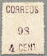 Gest. 1898, Spanish Outpost/La Union, 4 C., Violet, Used, With White Paper, Serrated Perf. 13 1/2, Very Fresh And Attrac - Filipinas