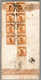 Beleg/Viererbl. 1923-33, 9 Times 1 C. Ochre, 2 Nd Peking Print Of The Junk Series, Two Strip Of Four And One Single On T - Sonstige & Ohne Zuordnung