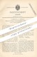 Original Patent - H. Meinecke , Breslau , 1888 , Elektrische Anzeige An Wassermesser | Flüssigkeitsmesser !! - Historische Dokumente