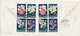 Philippines Registered Cover Sent To Switzerland Manila 28-3-1962 With A Lot Of Topic FLOWERS Stamps In Block Of 4 Also - Philippines